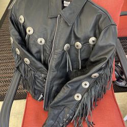 Awesome Black Leather Motorcycle Jacket