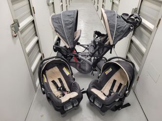 Twin Baby Stroller With Car Seats