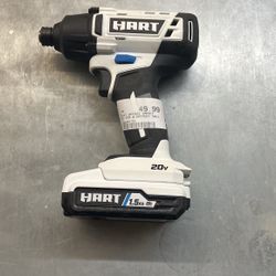 Hart HPID02 1/4” Impact Wrench w/ 1.5Ah Battery