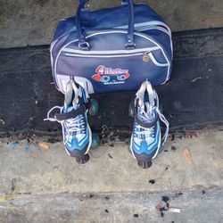 Skechers 4 Wheel Rollerskates With Bag
