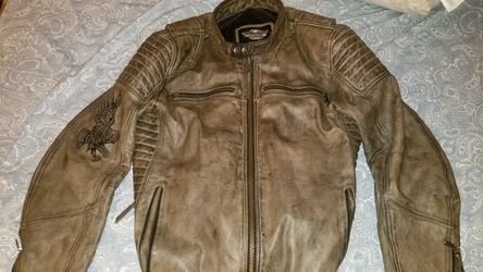 Leather harley jacket xl
