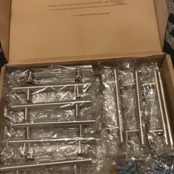 Brand New  Stainless Steel 6” or 8” For Kitchen Bathrooms Laundry  Cabinets Pulls Stainless Steel Screws Included 