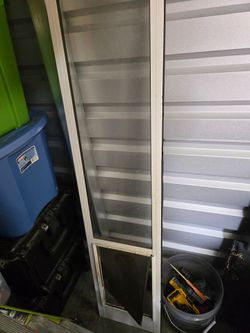 Aluminum Screen Door with Pet Door