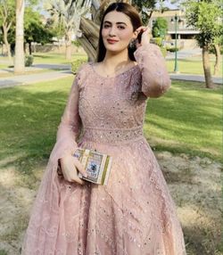 Beautiful pink maxi dress