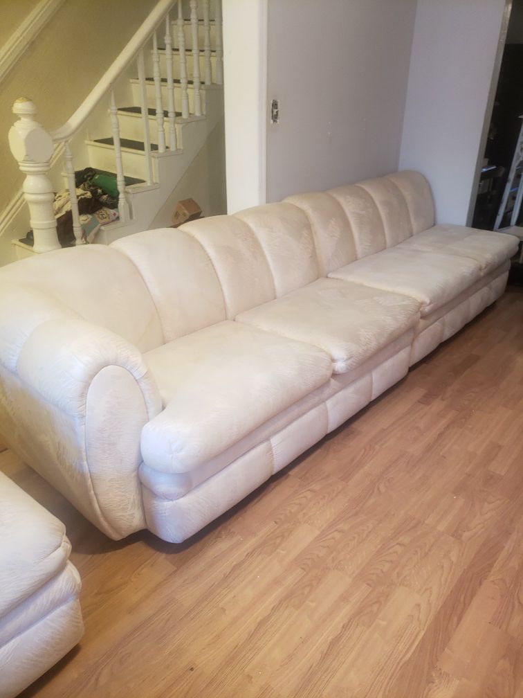 gorgeous off white textured sectional