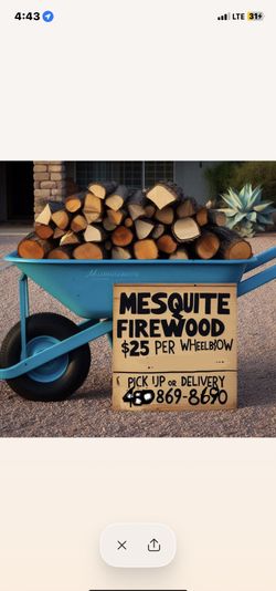 Dry & 2-3 Years Seasoned MESQUITE FIREWOOD For Cheap!