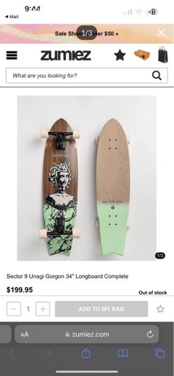 Sector 9 Unagi Gorgon 34" Longboard Complete