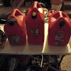 GAS CONTAINER'S 1-6GAL&2-5GALS