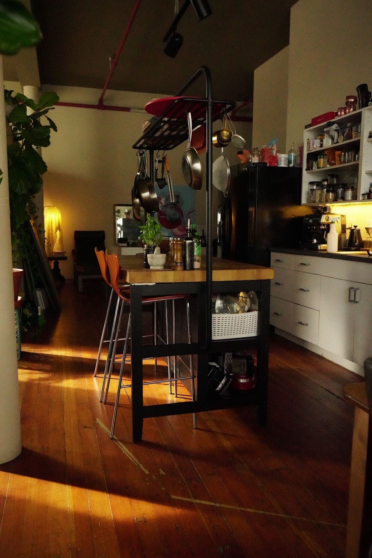 IKEA Kitchen Island VADHOLMA + Bar Stools