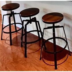 Three Wooden Stools 