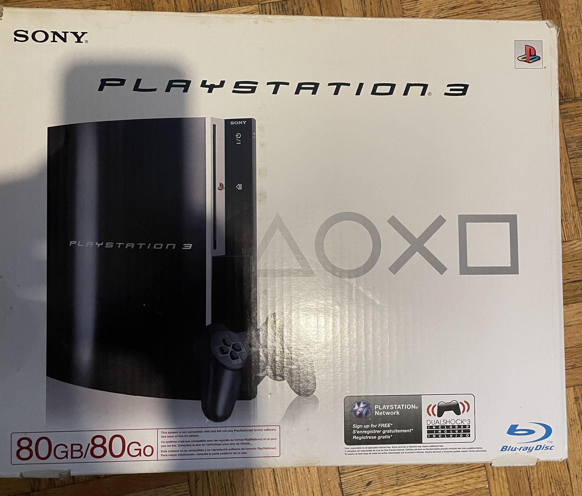 Sony PlayStation 3 PS3 80gb Fat Version Clean With Box