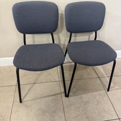 IKEA chairs Set of 2. Nutral Colored Grey/Black. 