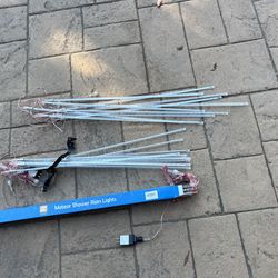 Three meteor shower, Christmas rain lights