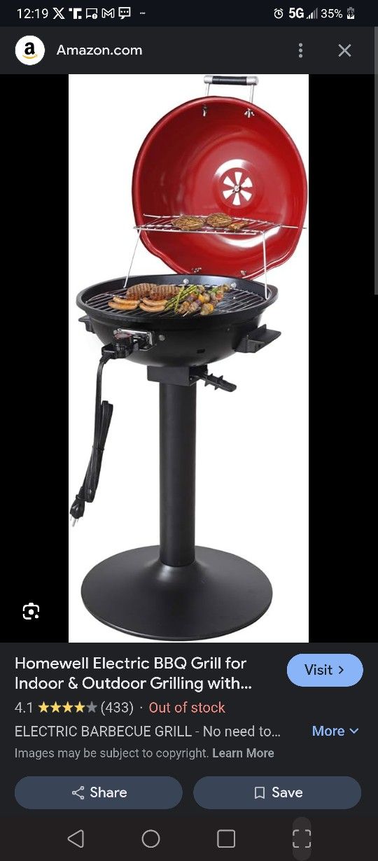 Homewell Electric BBQ Grill