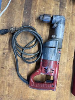 Milwaukee Right Angle Corded Drill Tested Vintage Antique