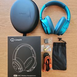 Cowin SE7 Wireless Noise-Canceling Headphones Blue