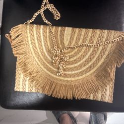 Fecialy Women Fringe Straw Clutch Purses Envelope Summer Beach Bags Woven Clutch Handbags