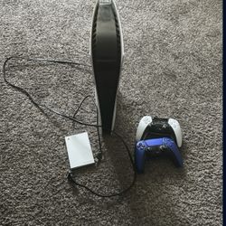 Ps5  With Controllers And Storage Box 