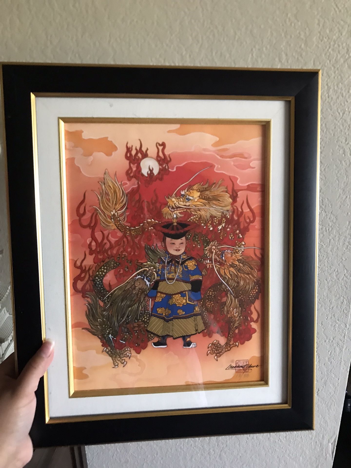 Chinese Art Print Framed 