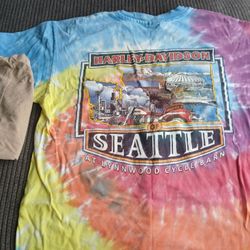 Tye-Dye Tee, Harley Davidson , Large Sz.