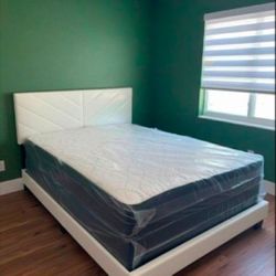 Queen Size Bed Frame With Mattress New Bedroom Furniture Cama Queen BED With Mattress 