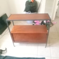 Entryway Console Table With Cabinet