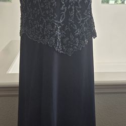 Navy Blue Gown 👗 dress