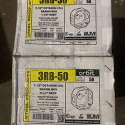 Orbit 3- 1/2” OCTAGON BOX  1- 1/2 DEEP