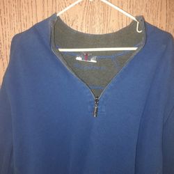 TOMMY BAHAMA REVERSEABLE BLUE AN GRAY XL SWEATER.. 