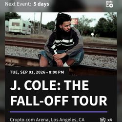 J. Cole: The Fall Off Tour Tickets 9/1/2026