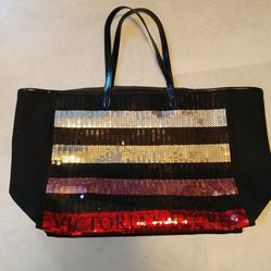Victoria's Secret bling sequin large bag/tote