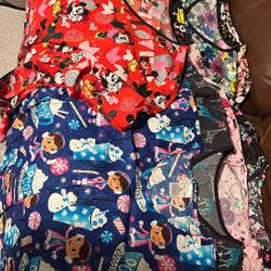 Nursing Uniform Tops 2X -3x Gently Used