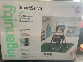 Ingenuity SmartServe 4-in-1 High Chair, Toddler Chair & Booster Seat 