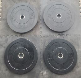 Olympic Weight Set Includes 2x25lbs & 2x10lbs Thats 70lbs Together Selling all together for $80