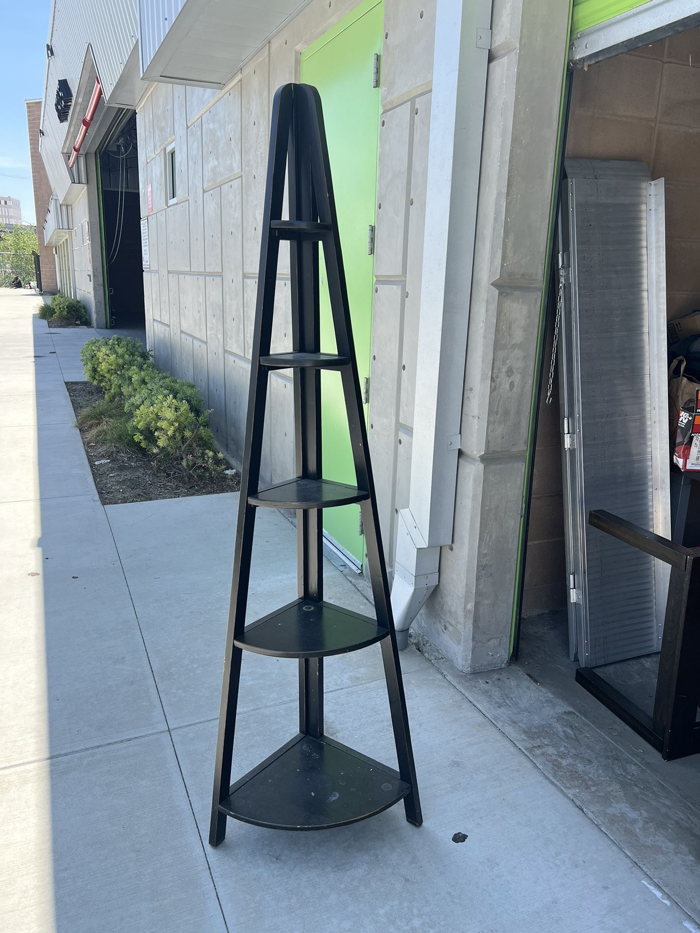 Dark Brown Corner Shelf