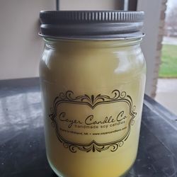 Lemon Tree Scented Jar Candle. New