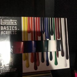 Art paint colored pencils and acrylic