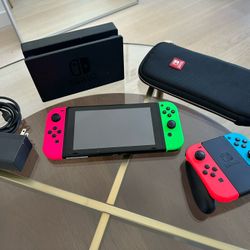 Nintendo Switch with 2 JoyCons And Dock