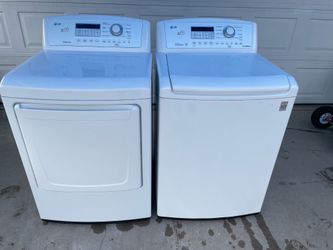 Matching white lg washer and gas dryer