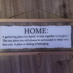 WALL ART INSPIRATIONAL QUOTE (19X7 1/2)