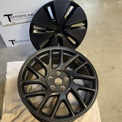 SINGLE 2025 Tesla Model 3 OEM Genuine 18" Highland Photon Wheel Rim With Hubcap! Like-new, no curb scratches. Just upgraded, used less than 500 miles!
