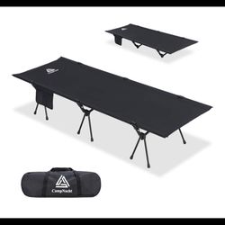 Ultralight Camping Cot with Leg Extenders and Mattress