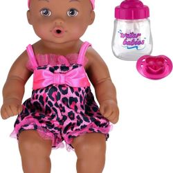 Waterbabies 13-inch Giggly Wiggly Doll with Water-Fill Technology and Removeable Onesie, Pink Safari, Kids Toys for Ages 3 Up by Just Play

