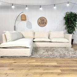 Interior Define Slip Cover Sectional Couch - Free Delivery!