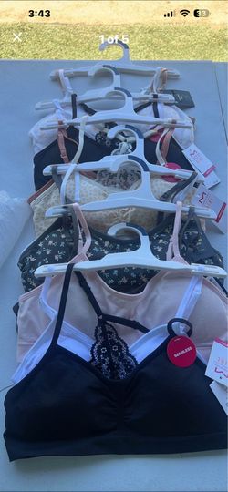 6 pairs of MAIDENFORM girls bras size LARGE brand new