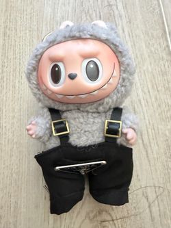 Grey Labubu /w Prada clothing