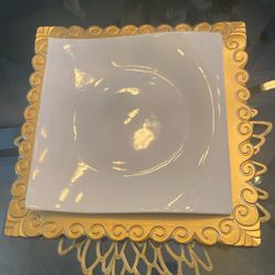 Ceramic Plates And Acrylic Chargers