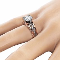 Vintage White Topaz Ring 