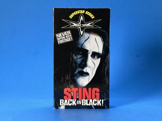 WWF WWE WCW Vintage Wrestling VHS Sting Back In Black