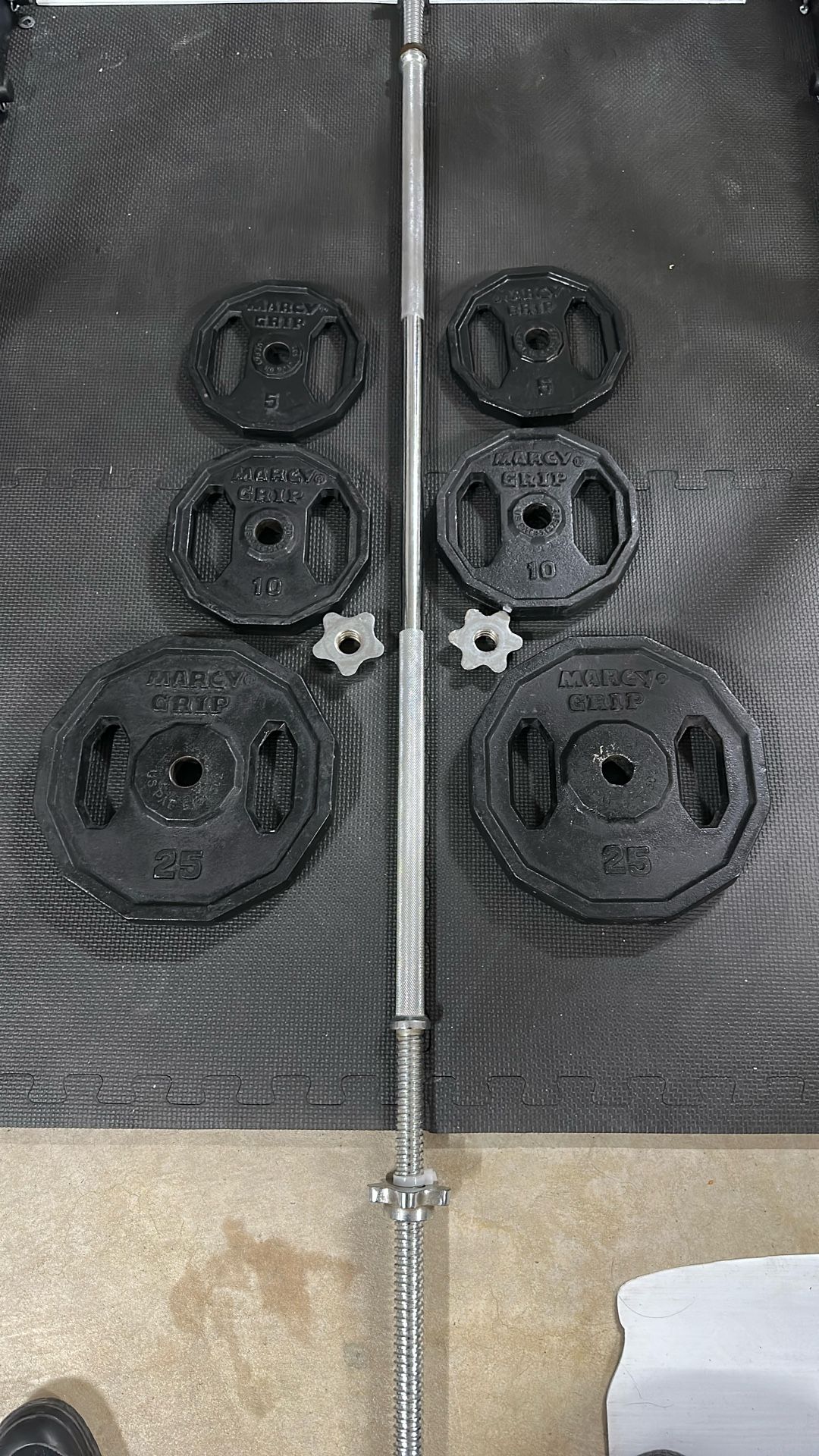 Standard Weights  With Bar.